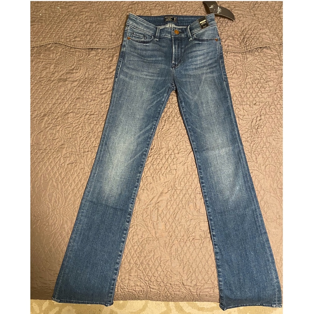 Abercrombie Harper Low Rise Skinny Boot Cut Jeans